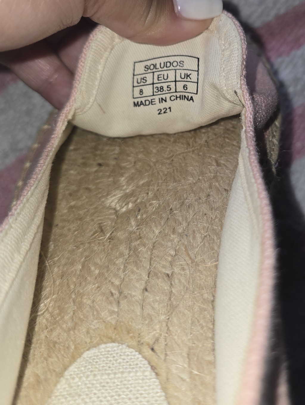 Soludos Pink 'Ciao Bella' Canvas Espadrilles - Women's Size 8 — image 6 of 8